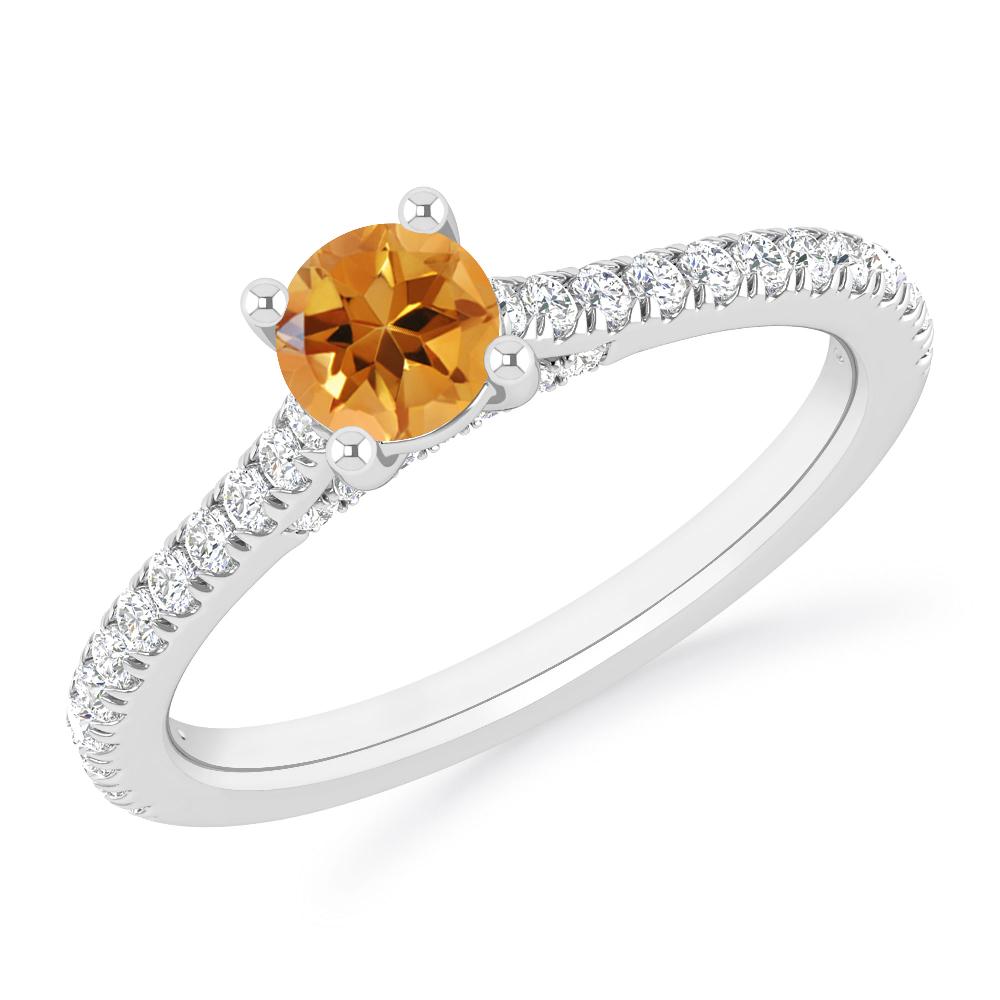 White Gold - Citrine