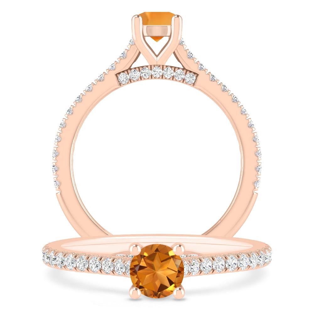 Rose Gold - Citrine