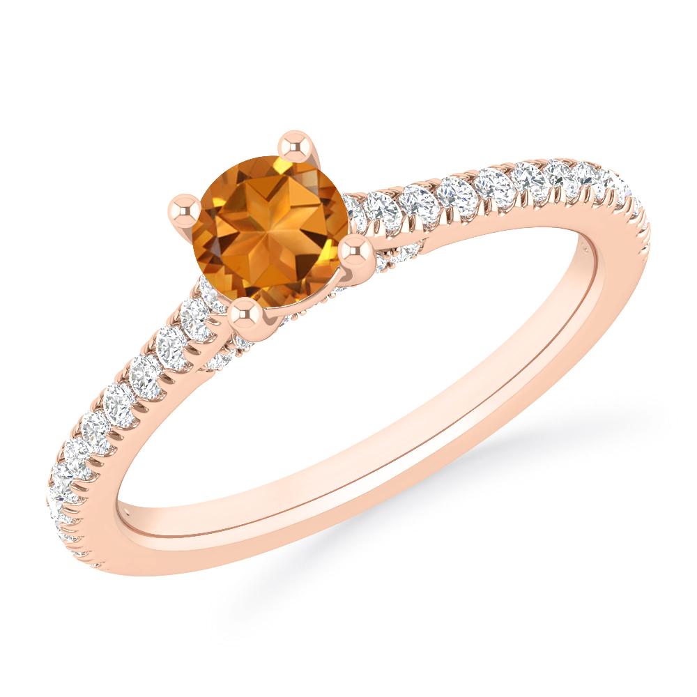 Rose Gold - Citrine