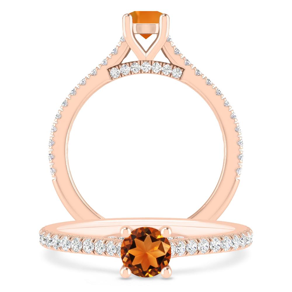 Rose Gold - Citrine