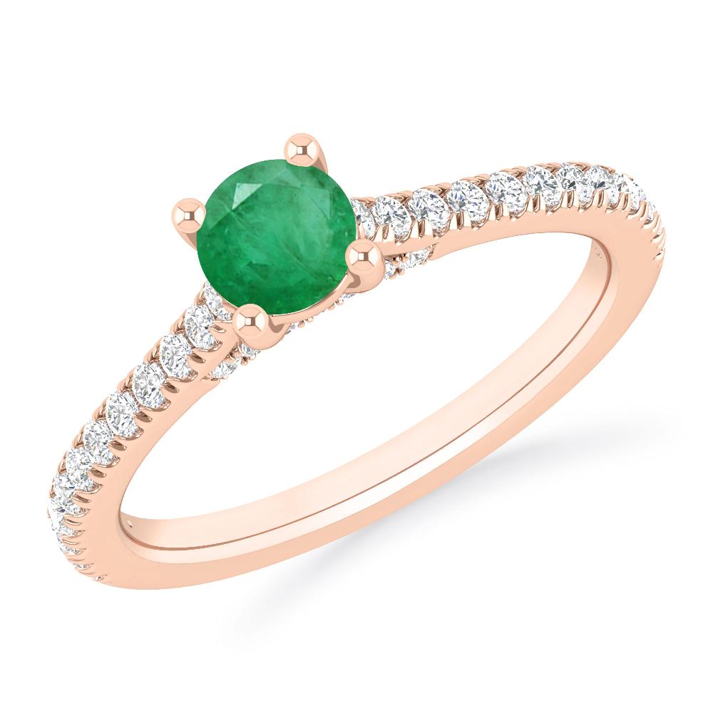 Rose Gold - Emerald