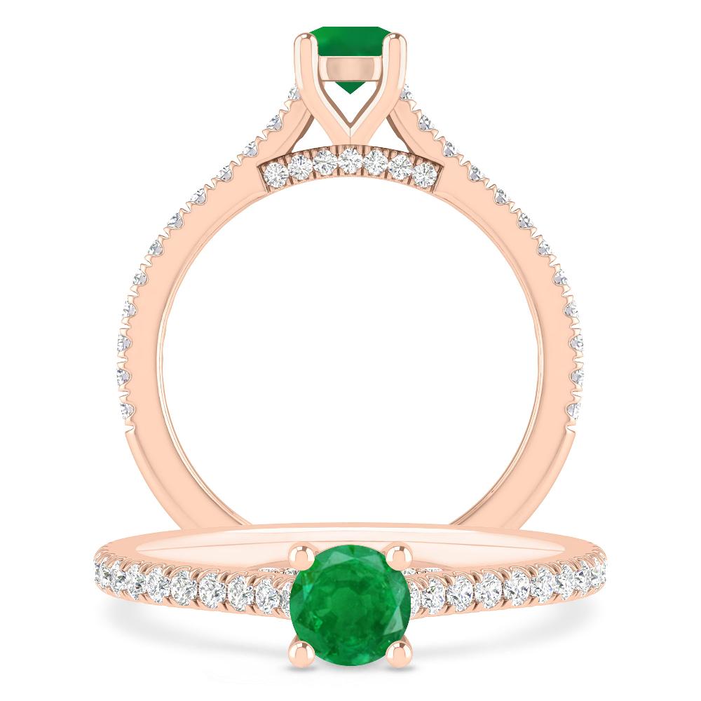 Rose Gold - Emerald