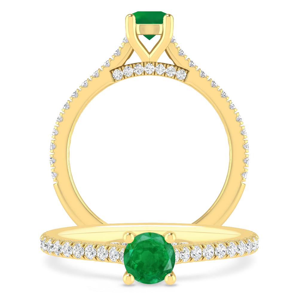 Yellow Gold - Emerald