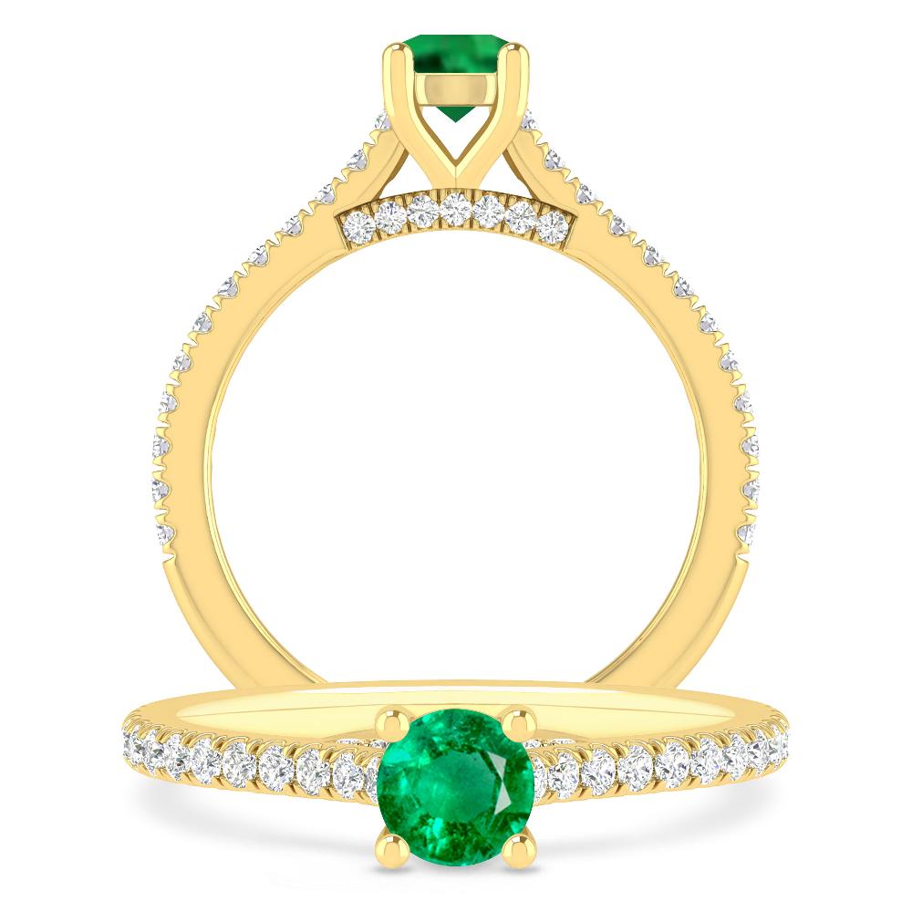 Yellow Gold - Emerald