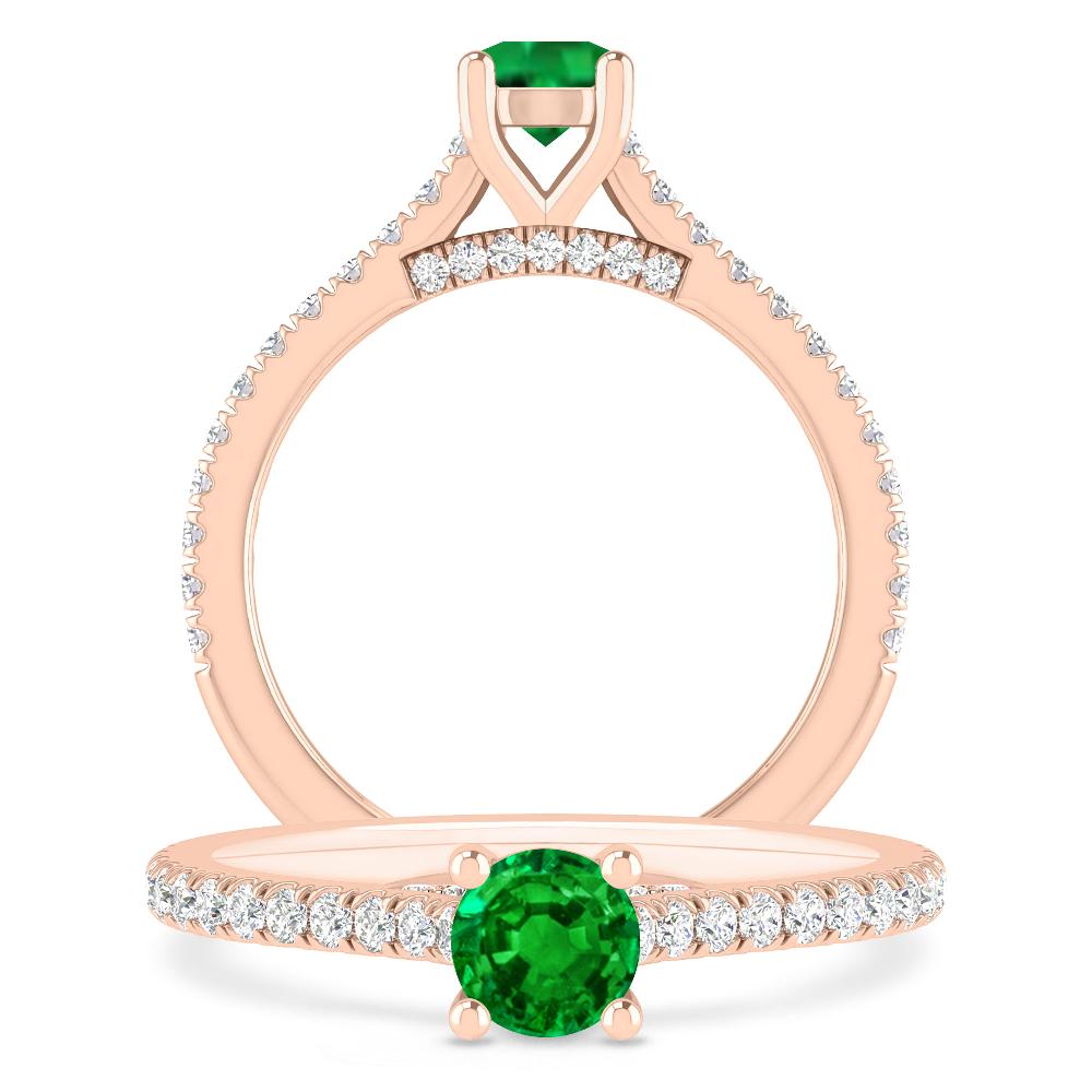 Rose Gold - Emerald