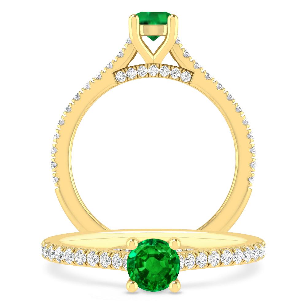 Yellow Gold - Emerald