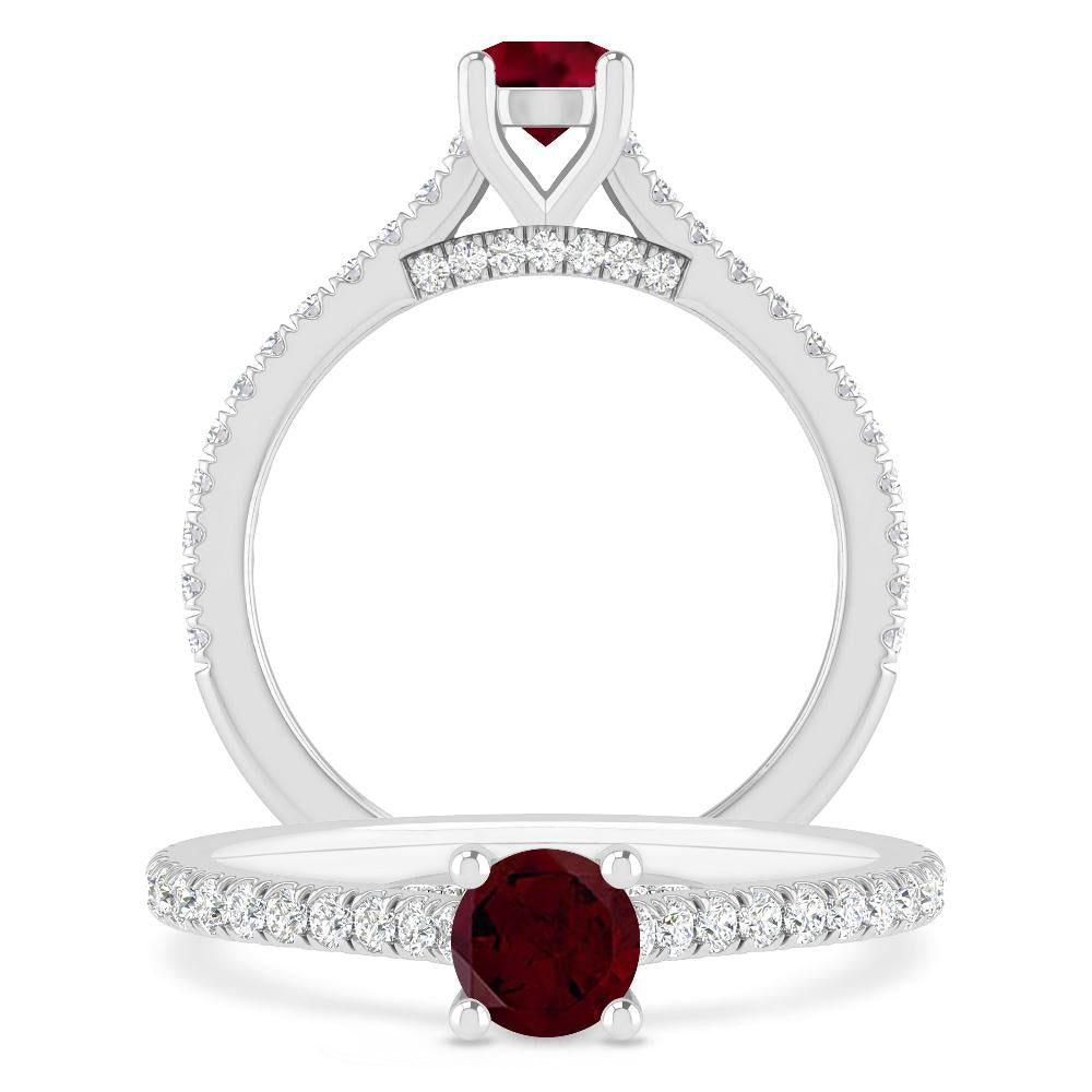 White Gold - Garnet