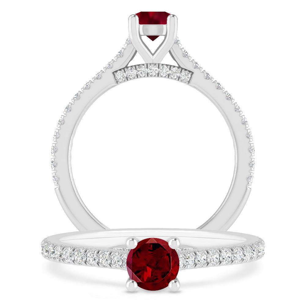 White Gold - Garnet