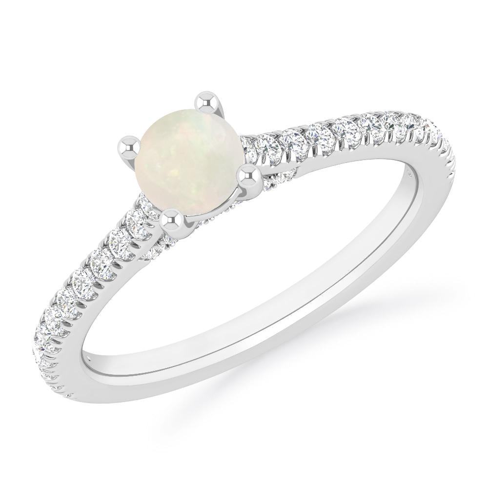 White Gold - Opal