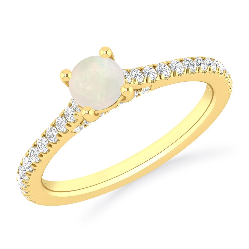 Yellow Gold - Opal