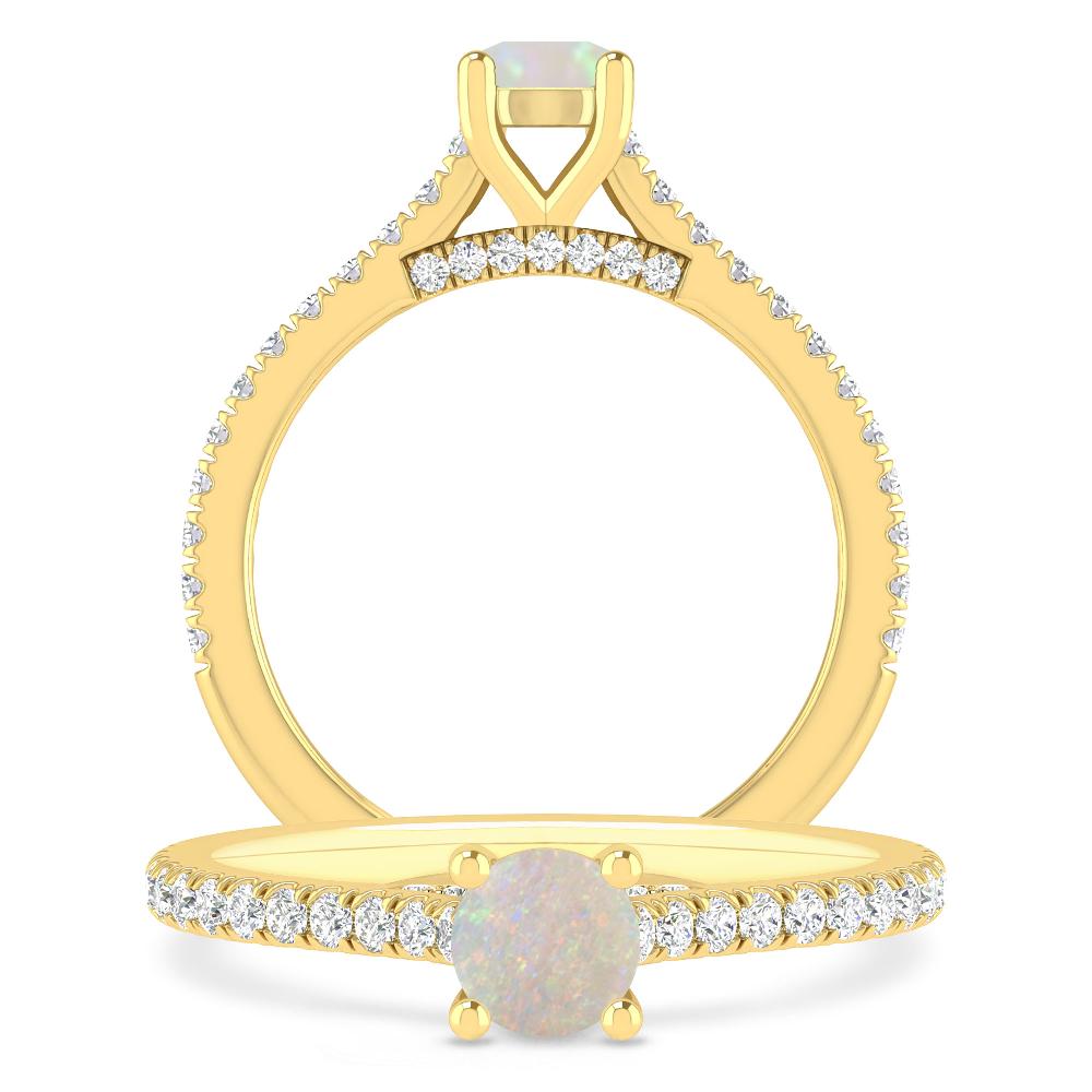 Yellow Gold - Opal