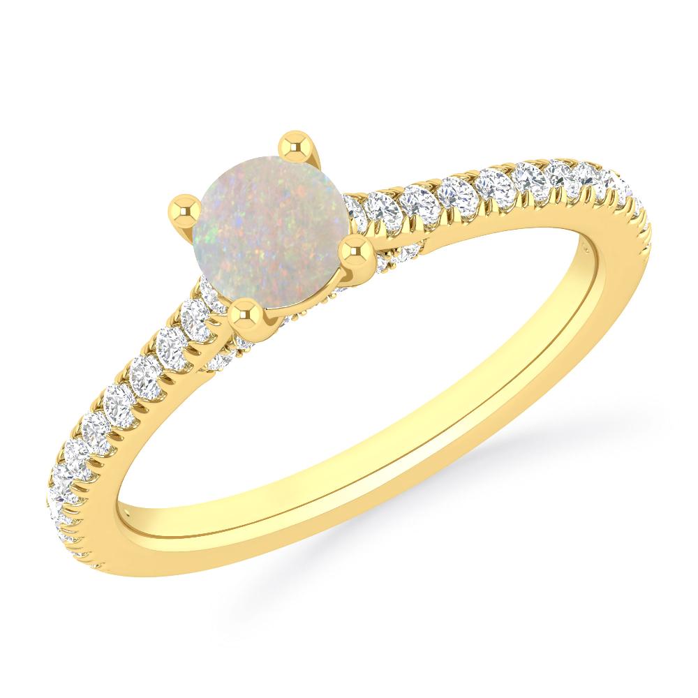 Yellow Gold - Opal