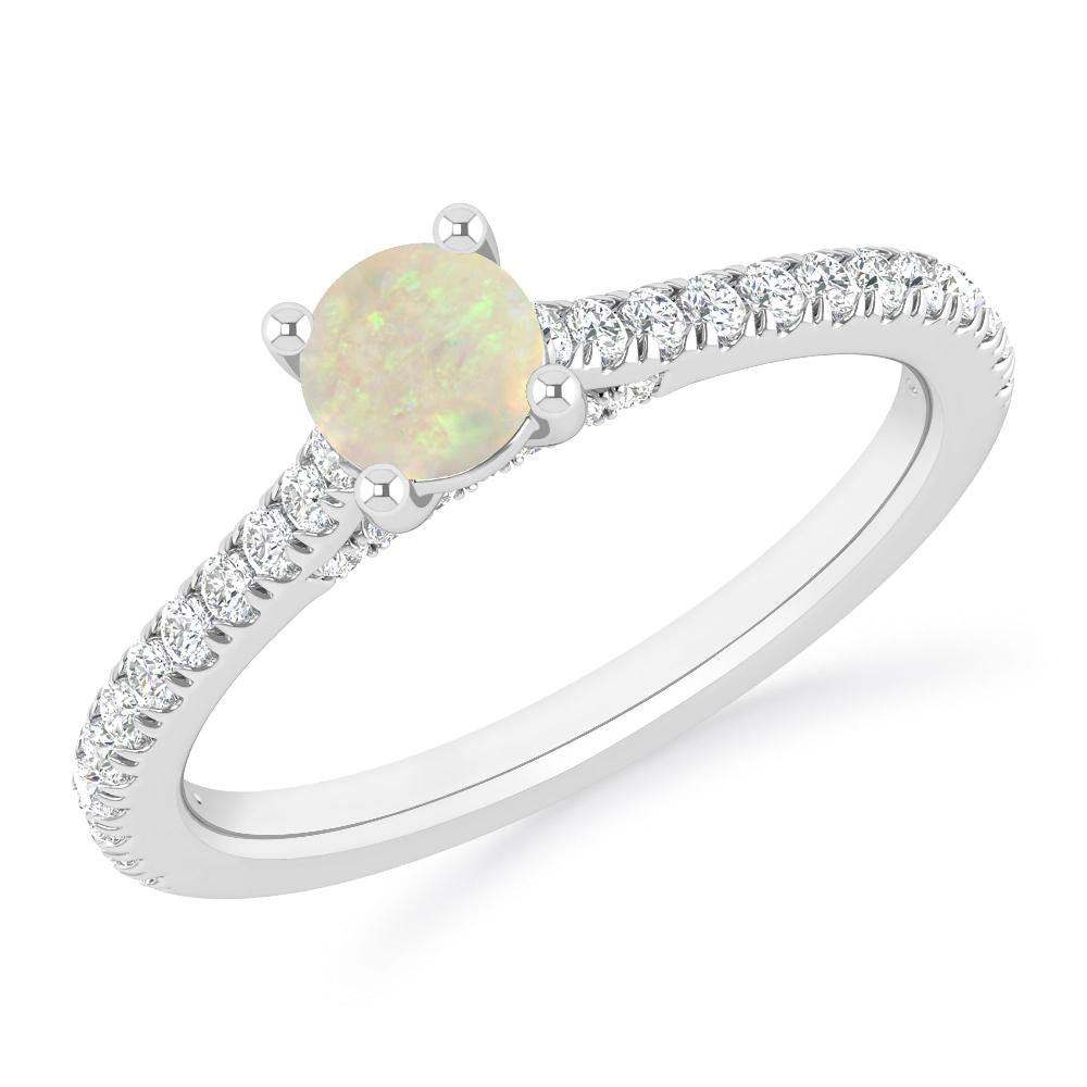 White Gold - Opal