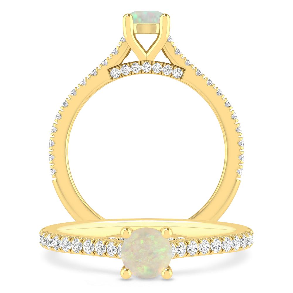 Yellow Gold - Opal