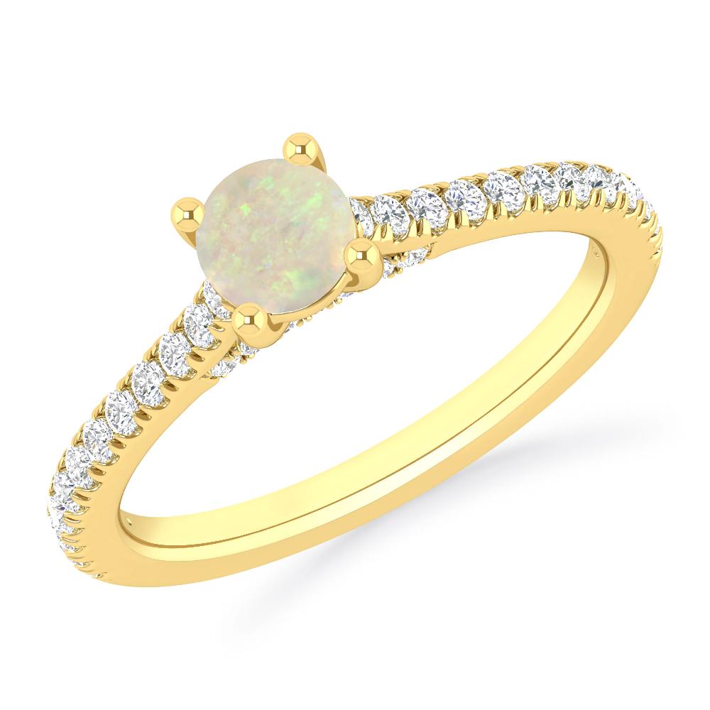 Yellow Gold - Opal