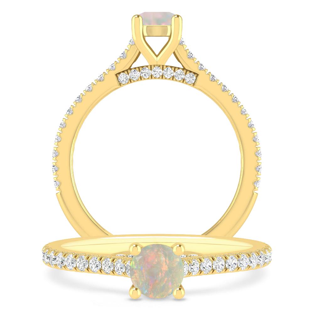 Yellow Gold - Opal