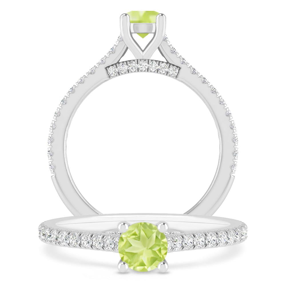 White Gold - Peridot