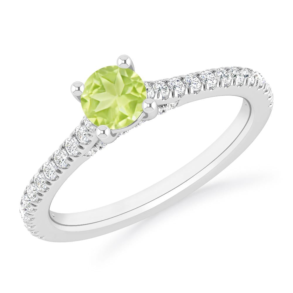 White Gold - Peridot