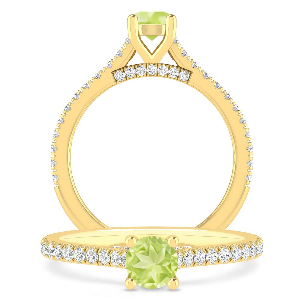 Yellow Gold - Peridot