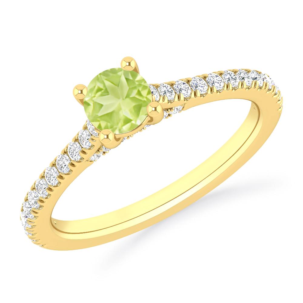 Yellow Gold - Peridot