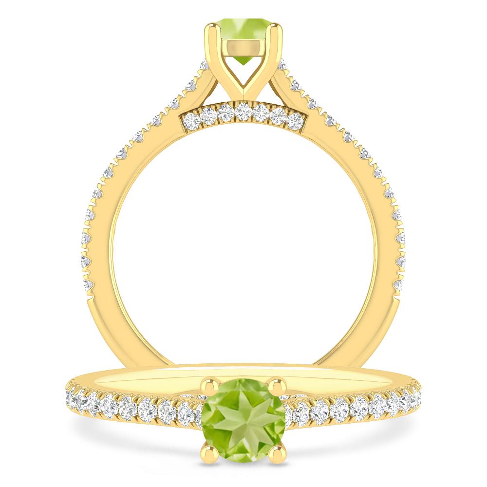 Yellow Gold - Peridot