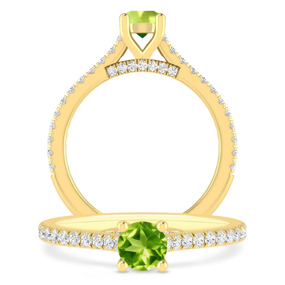 Yellow Gold - Peridot