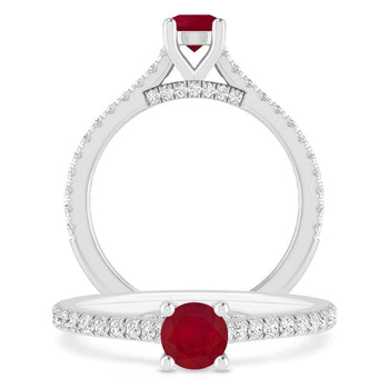 White Gold - Ruby