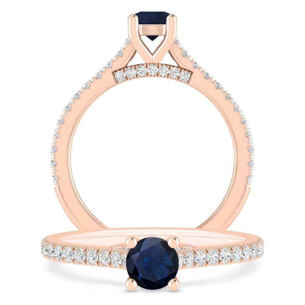 Rose Gold - Sapphire