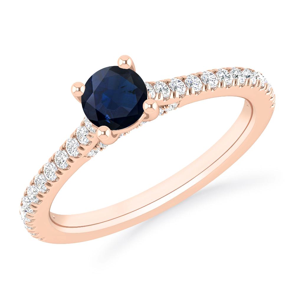 Rose Gold - Sapphire