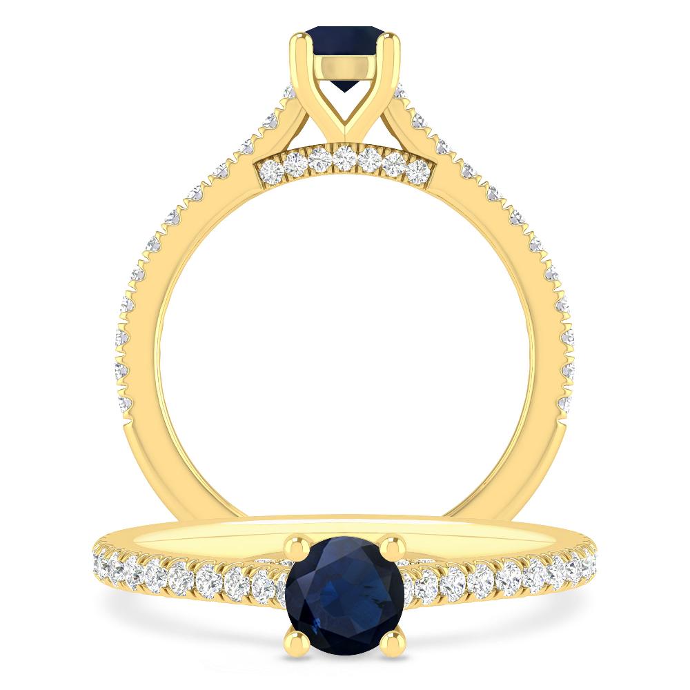 Yellow Gold - Sapphire