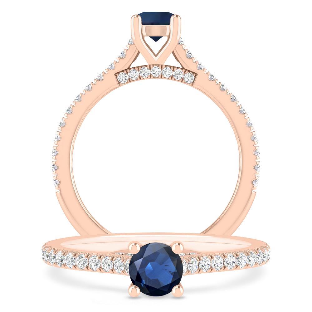 Rose Gold - Sapphire