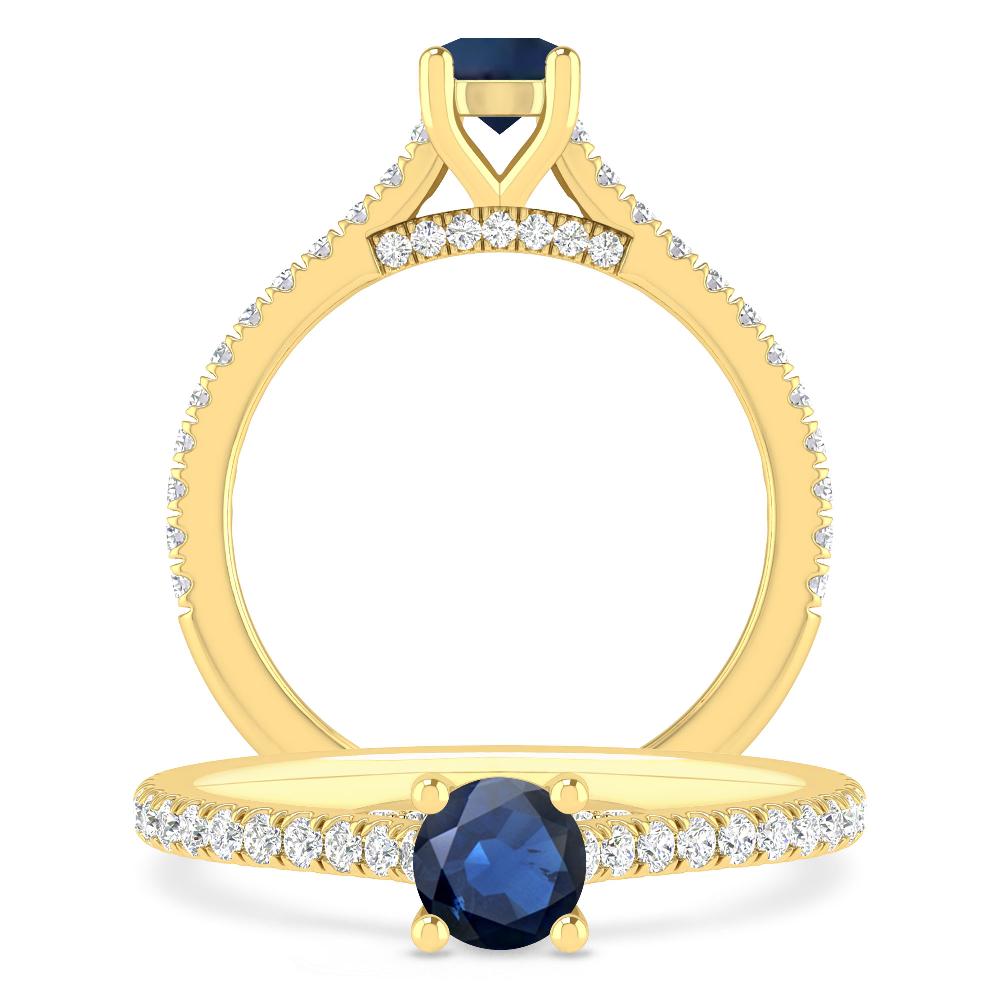 Yellow Gold - Sapphire