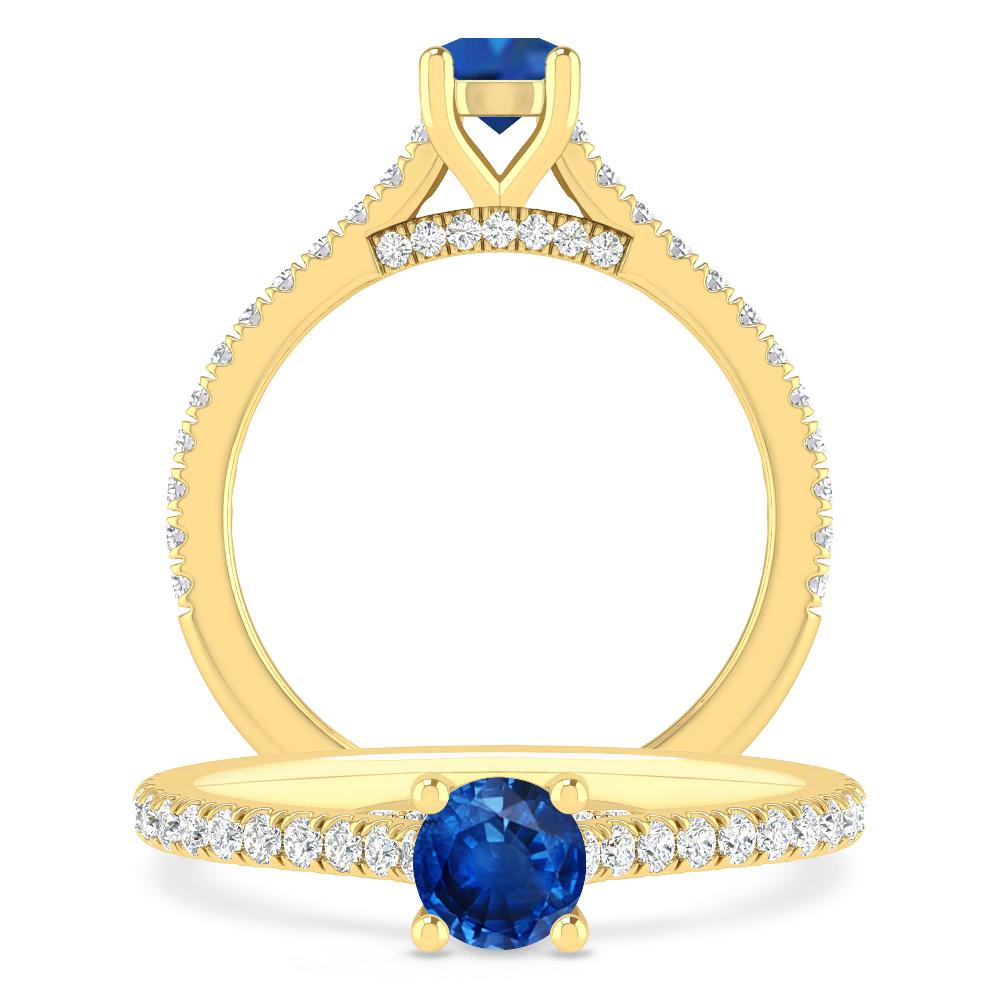 Yellow Gold - Sapphire