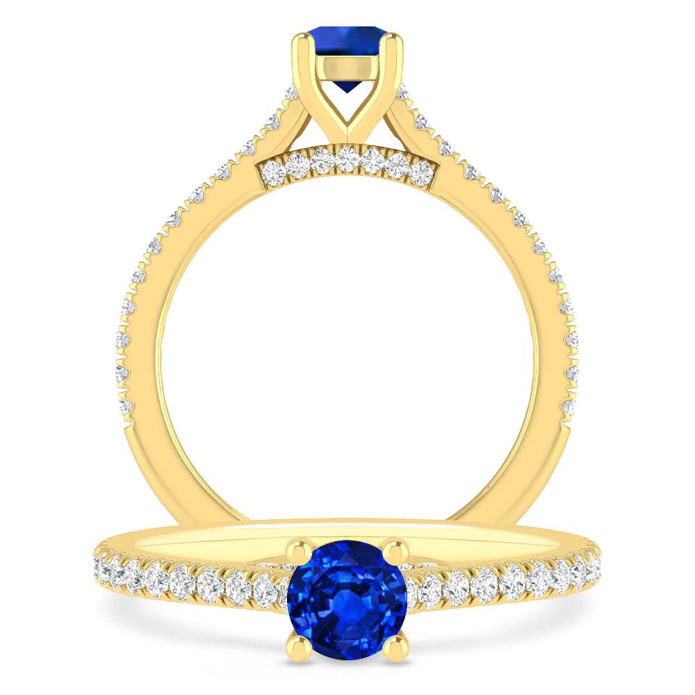 Yellow Gold - Sapphire