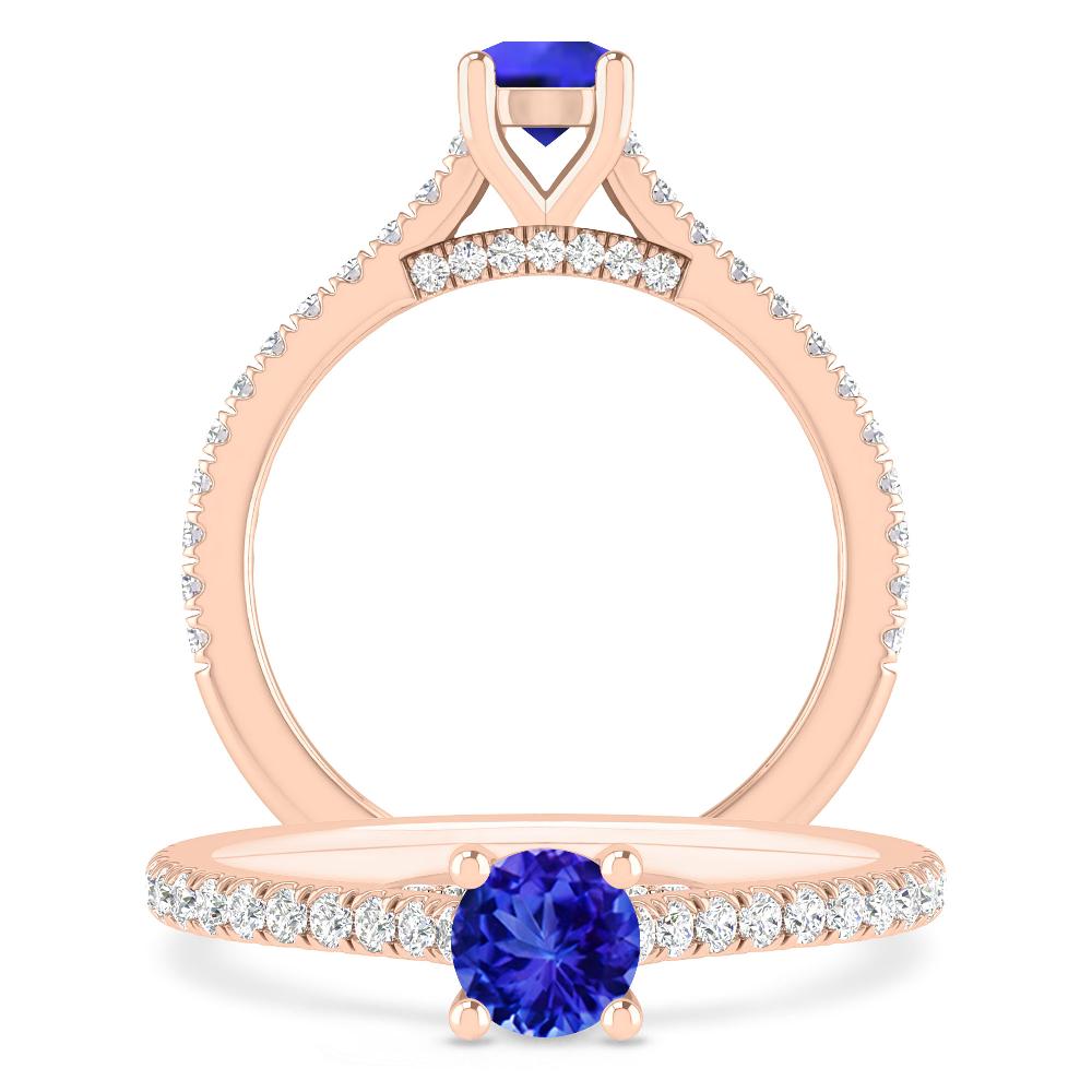 Rose Gold - Tanzanite