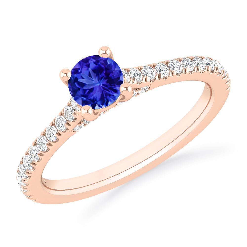 Rose Gold - Tanzanite