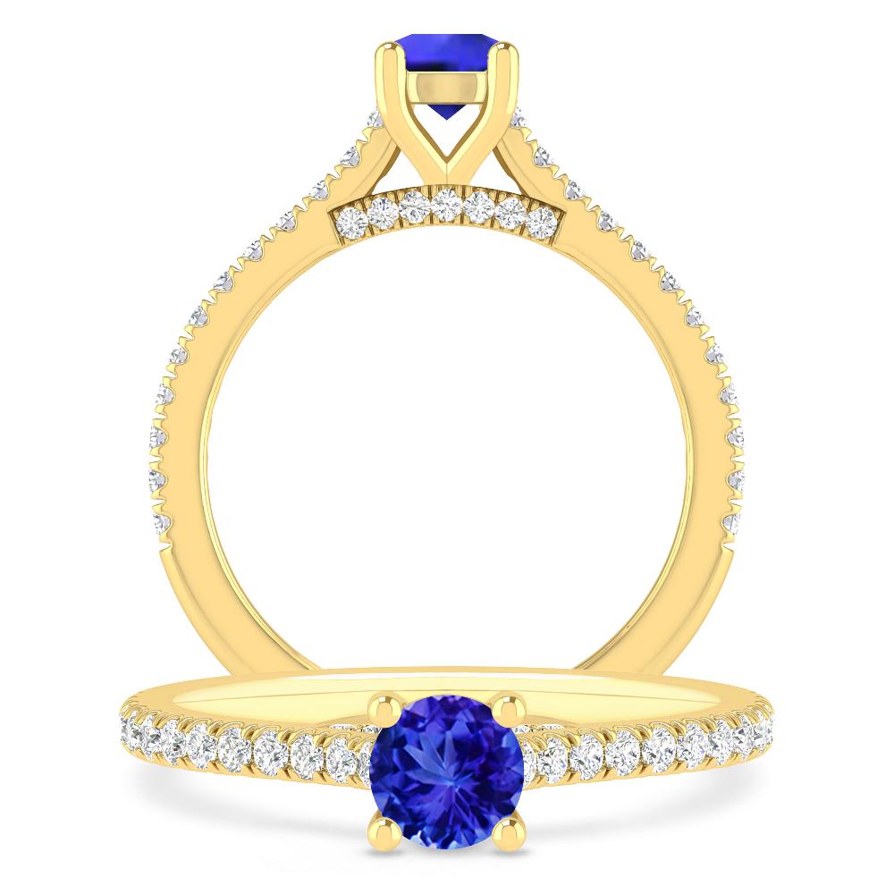 Yellow Gold - Tanzanite