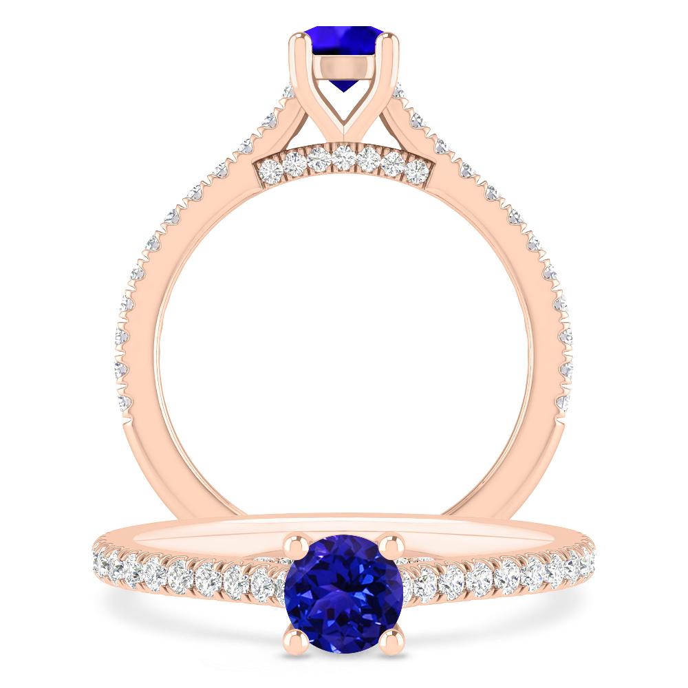 Rose Gold - Tanzanite