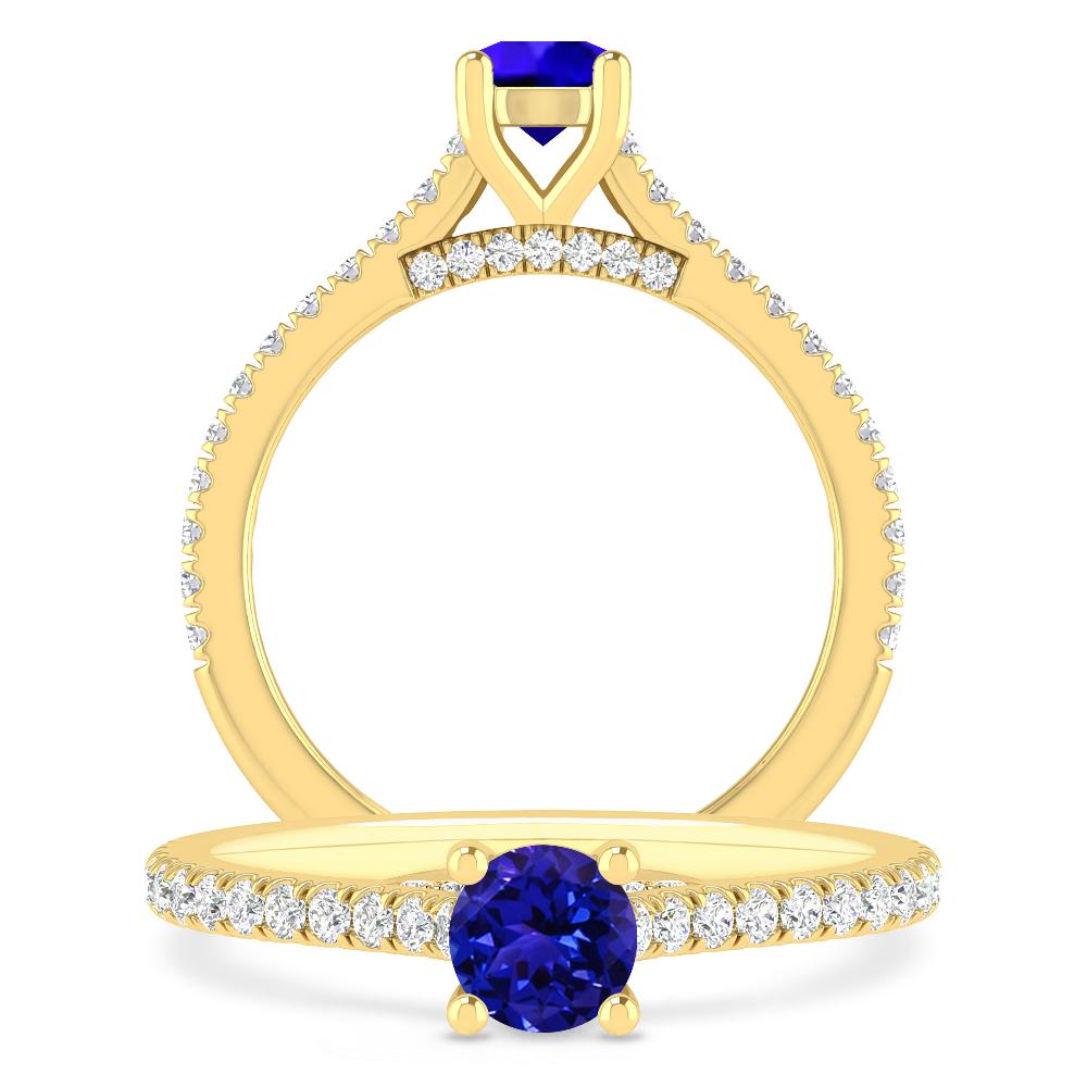 Yellow Gold - Tanzanite