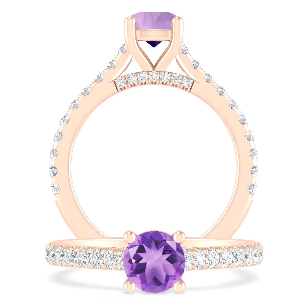 Rose Gold - Amethyst