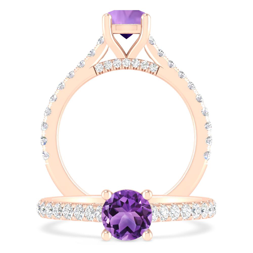 Rose Gold - Amethyst