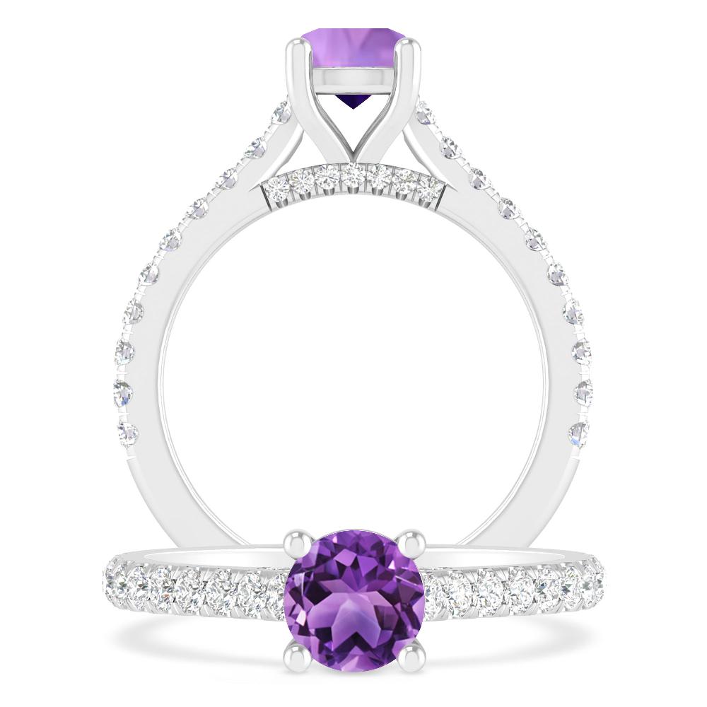 White Gold - Amethyst