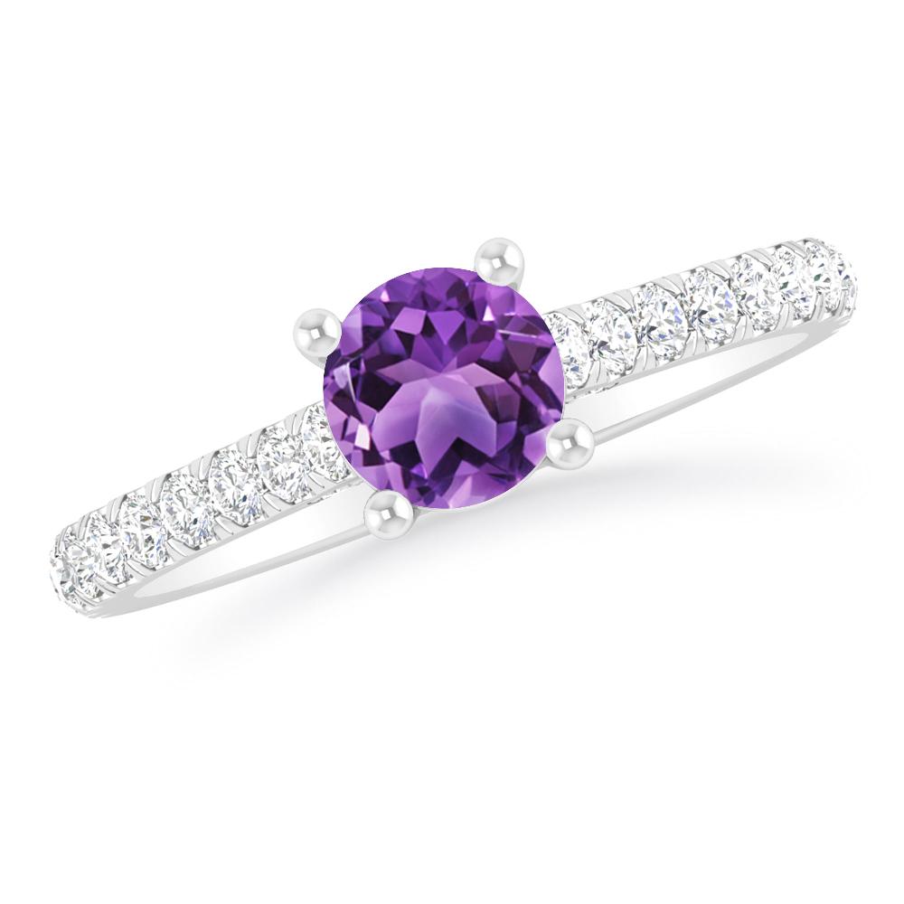 White Gold - Amethyst