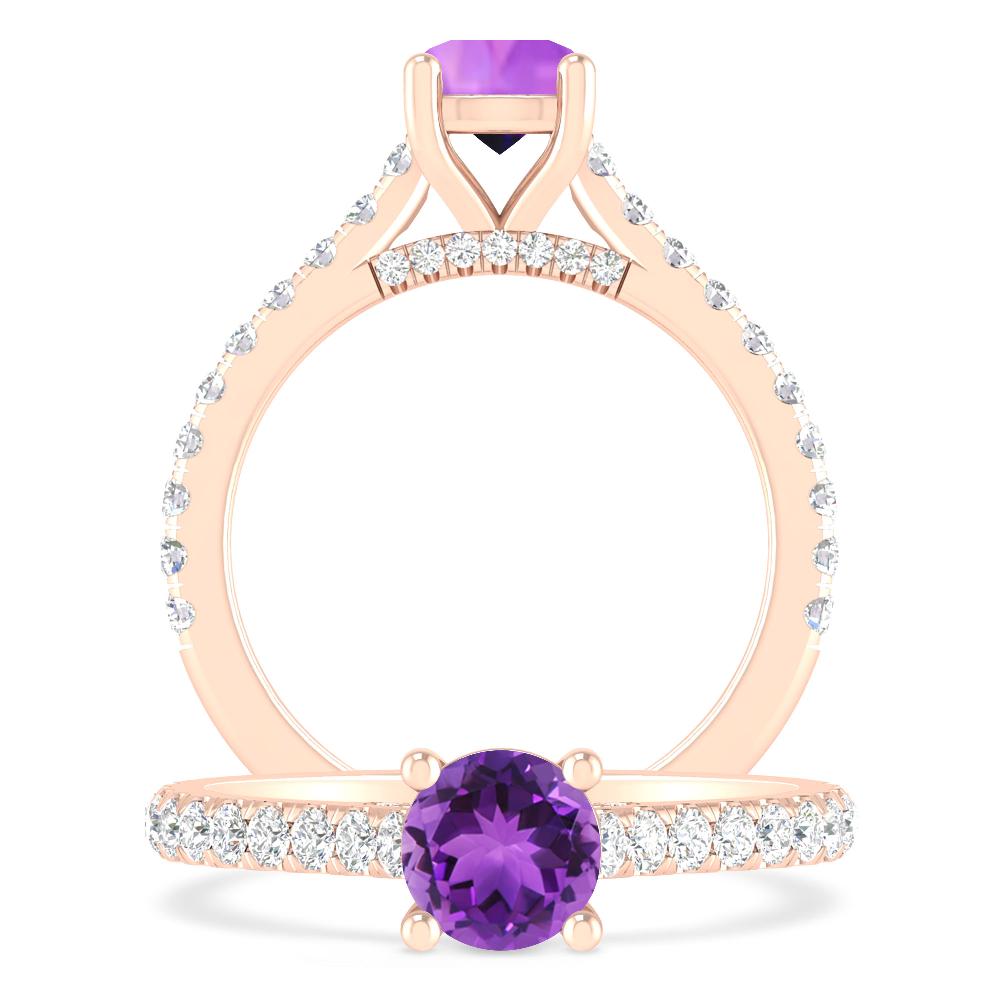 Rose Gold - Amethyst