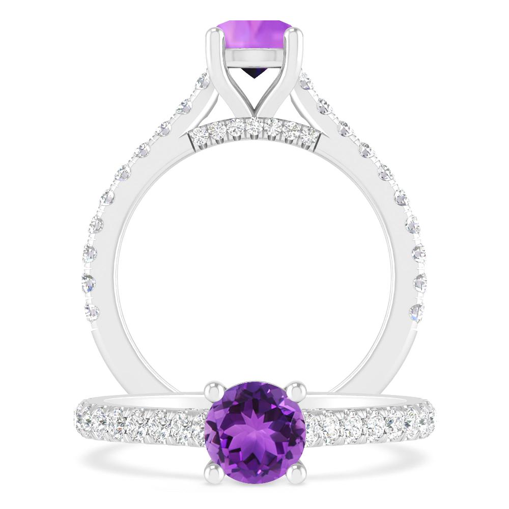 White Gold - Amethyst