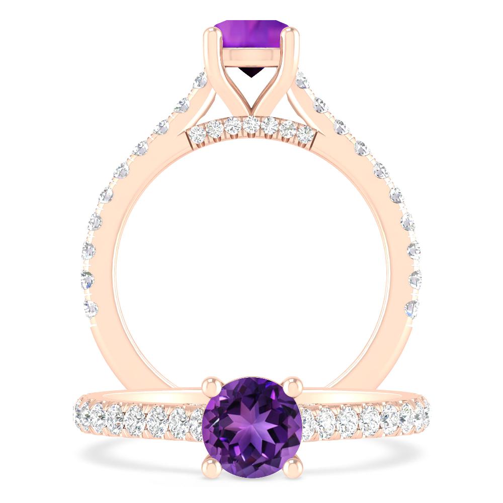 Rose Gold - Amethyst