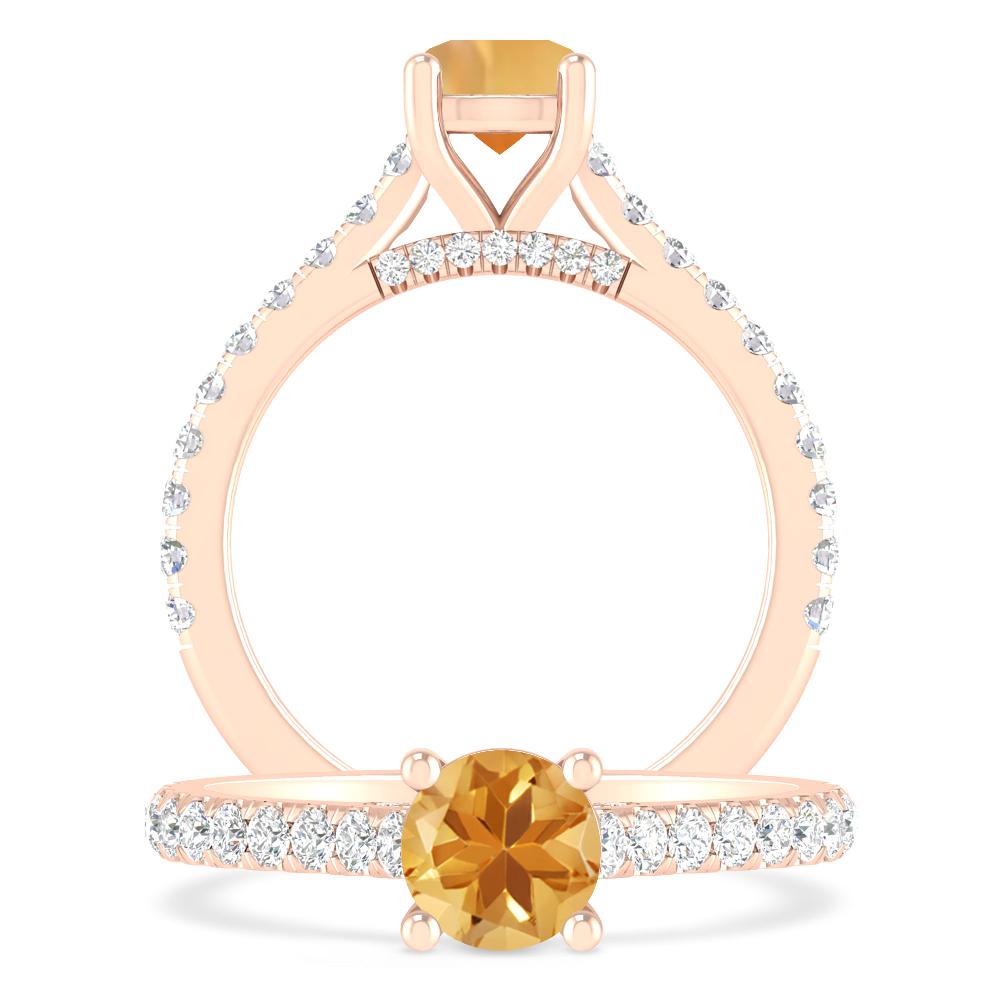 Rose Gold - Citrine