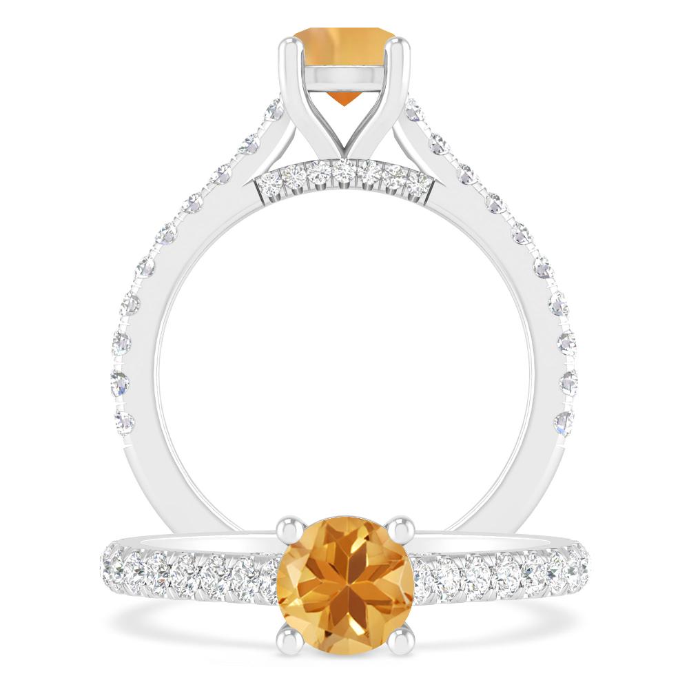 White Gold - Citrine