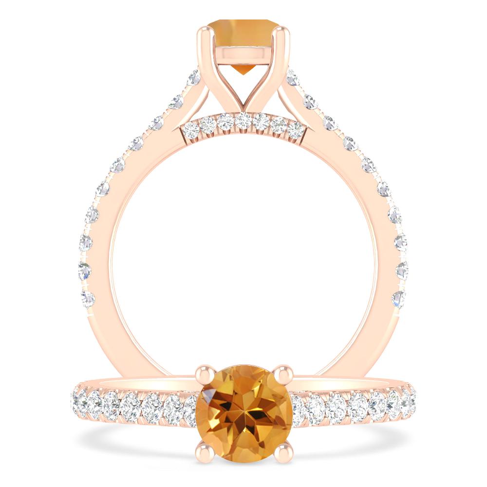 Rose Gold - Citrine