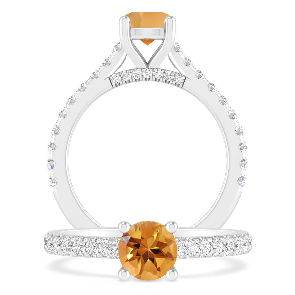 White Gold - Citrine